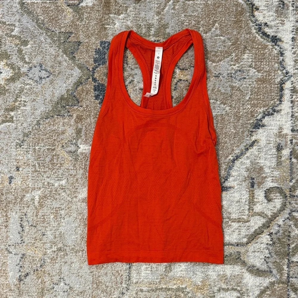 Lululemon coral red swiftly tech racerback tank - Picture 1 of 2